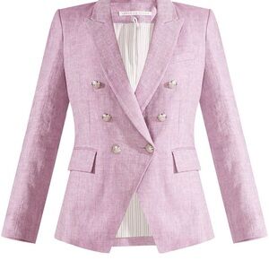 Veronica Beard Lilac Double-Breasted Blazer